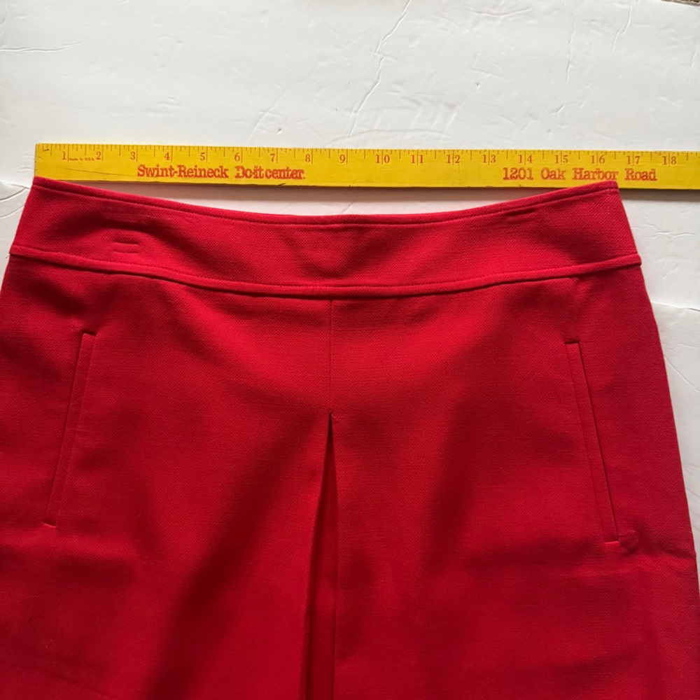 LOFT Vibrant Red Mini Skirt Size 10 - Picture 9 of 12